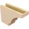 Ekena Millwork 4in. W x 8in. H x 12in. L Moab Woodgrain TimberThane Rafter Tail, Primed Tan RFTUR04X08X12MOARCPR - alternate 5